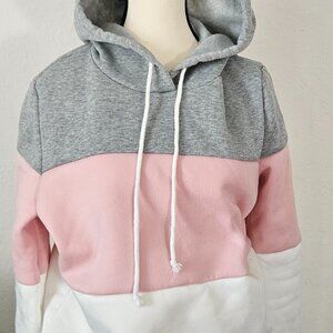 SHEIN LUNE Colorblock Drawstring Hoodie